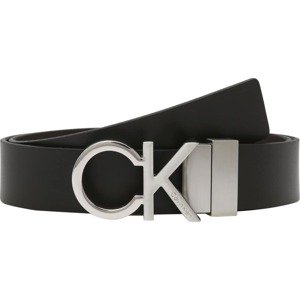 Calvin Klein Opasek  černá / stříbrná