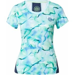 BIDI BADU Funkční tričko 'Eve' námořnická modř / pastelově zelená / tmavě zelená / bílá