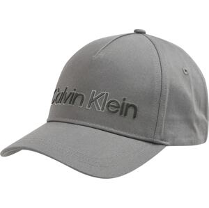 Calvin Klein Kšiltovka šedá / černá