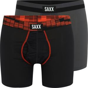 SAXX Sportovní spodní prádlo tmavě šedá / tmavě oranžová / černá