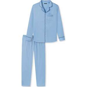SCHIESSER Pyžamo dlouhé 'Selected Premium Inspiration' modrá / světlemodrá