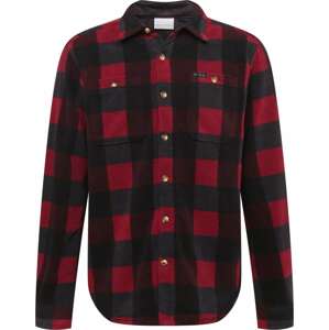 COLUMBIA Funkční košile bordó / ohnivá červená / černá