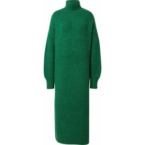 Karo Kauer Úpletové šaty trávově zelená