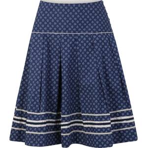 MARJO Krojová sukně 'Anica' marine modrá / námořnická modř / bílá