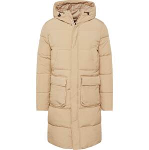 BURTON MENSWEAR LONDON Zimní kabát šedobéžová
