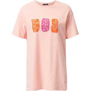 Trendyol Tričko svítivě oranžová / pink / pastelově růžová