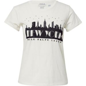 Polo Ralph Lauren Tričko 'NY SKY' krémová / černá