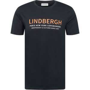 Lindbergh Tričko námořnická modř / oranžová / bílá