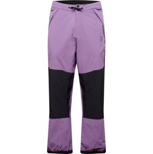 QUIKSILVER Outdoorové kalhoty 'SNOW DOWN' fialová / černá