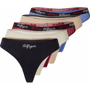 Tommy Hilfiger Underwear Tanga béžová / světlemodrá / červená / černá
