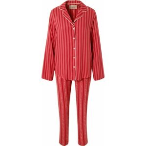 TRIUMPH Pyžamo 'Boyfriend' červená / tmavě červená / bílá