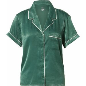 Gilly Hicks Tričko na spaní zelená / bílá