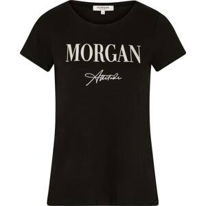 Morgan Tričko 'DATTI' černá / stříbrná