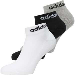 ADIDAS SPORTSWEAR Sportovní ponožky 'LIN' šedý melír / černá / bílá