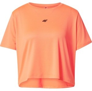 4F Funkční tričko oranžově červená / černá