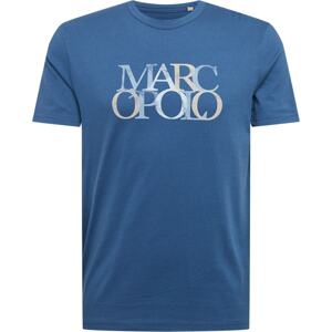 Marc O'Polo Tričko námořnická modř / kouřově modrá / pastelově oranžová