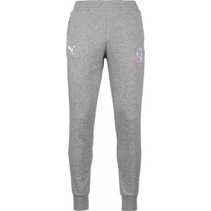 PUMA Sportovní kalhoty 'Neymar' modrá / šedý melír / pink / bílá