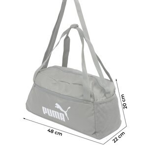 PUMA Sportovní taška kámen / bílá