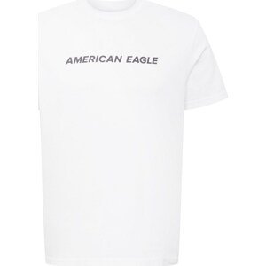 American Eagle Tričko černá / bílá