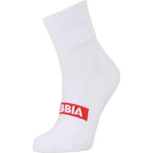 NEBBIA Sportovní ponožky 'EXTRA MILE' červená / bílá