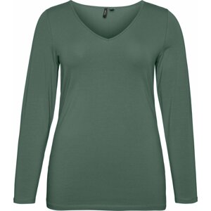 Vero Moda Curve Tričko 'Paxi' tmavě zelená