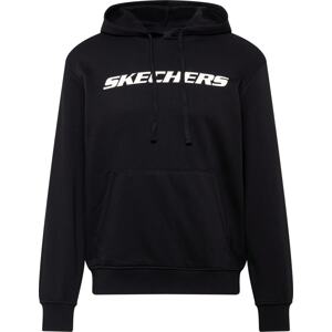 Skechers Performance Sportovní mikina černá / bílá