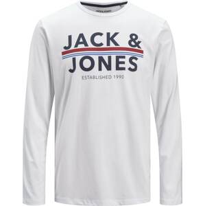 JACK & JONES Tričko 'Ron' modrá / kobaltová modř / červená / bílá
