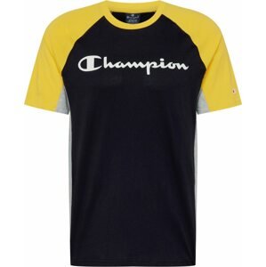 Champion Authentic Athletic Apparel Tričko žlutá / šedá / černá / bílá