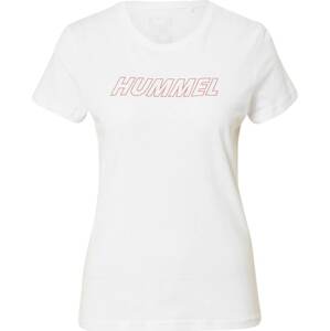 Hummel Funkční tričko korálová / bílá