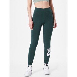 Nike Sportswear Legíny smaragdová / bílá