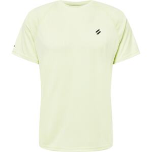 Superdry Funkční tričko pastelově zelená / černá