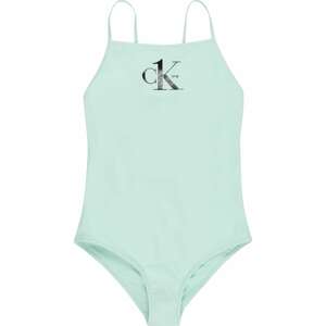 Calvin Klein Swimwear Plavky světlemodrá / černá