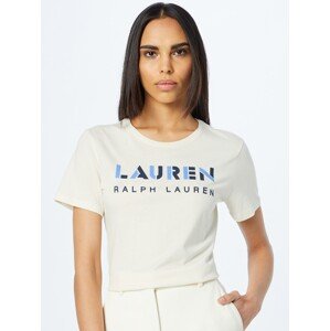Lauren Ralph Lauren Tričko 'KATLIN' krémová / námořnická modř / světlemodrá