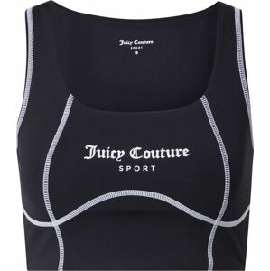 Juicy Couture Sport Sportovní podprsenka 'RIZZO' černá / bílá