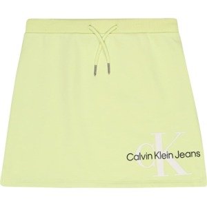 Calvin Klein Jeans Sukně světle žlutá / černá / bílá