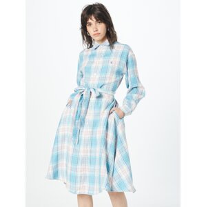 Polo Ralph Lauren Košilové šaty 'ELA' modrá / tyrkysová / růžová / bílá