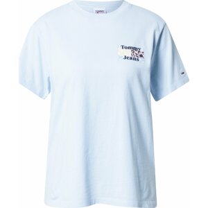 Tommy Jeans Tričko námořnická modř / světlemodrá / pastelově žlutá / růžová