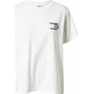 Tommy Jeans Tričko námořnická modř / světlemodrá / pastelově růžová / bílá