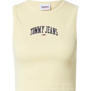Tommy Jeans Top námořnická modř / pastelově žlutá / červená / bílá