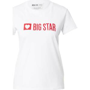 BIG STAR Tričko 'ELEANOR' červená / bílá
