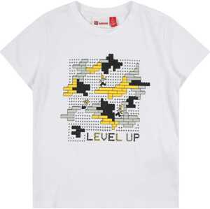 LEGO® kidswear Tričko žlutá / světle šedá / černá / bílá