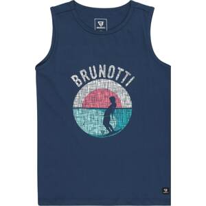 Brunotti Kids Funkční tričko 'Bordany' tyrkysová / tmavě modrá / pink / bílá