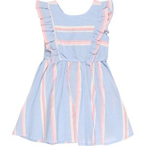 LEMON BERET Šaty světlemodrá / pink / růžová / bílá