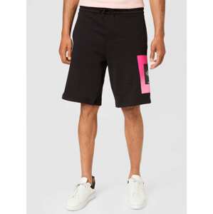 Calvin Klein Jeans Kalhoty svítivě růžová / černá / bílá
