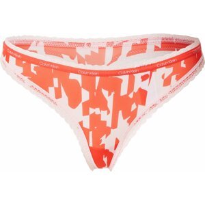 Calvin Klein Underwear Tanga růžová / oranžově červená