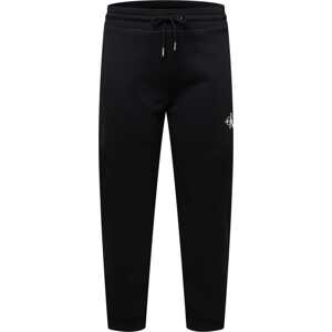 Calvin Klein Jeans Curve Kalhoty černá / bílá