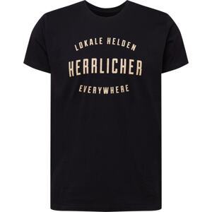 Herrlicher Tričko béžová / černá