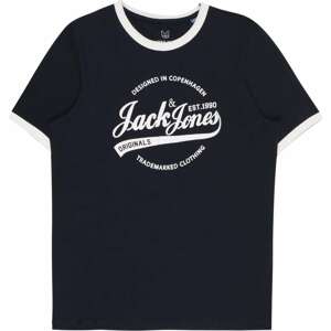 Jack & Jones Junior Tričko 'MESSI' námořnická modř / bílá