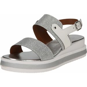 TATA Italia Páskové sandály šedá / stříbrná