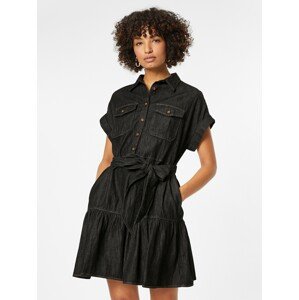 Lauren Ralph Lauren Košilové šaty černý melír